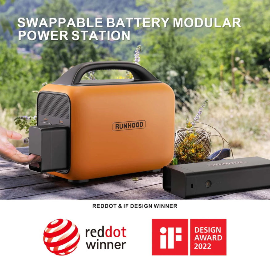 Runhood portabelt batteri