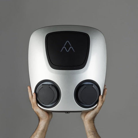 Laddbox Aura 2x22 kW 2x32 A 3 Fas med två ladduttag Charge Amps - Chargehome Technology Scandinavia AB