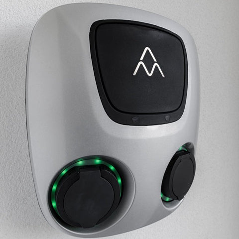 Laddbox Aura 2x22 kW 2x32 A 3 Fas med två ladduttag Charge Amps - Chargehome Technology Scandinavia AB